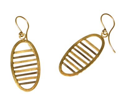 Horizontals #34082 | Earrings by Miriam Sharlin